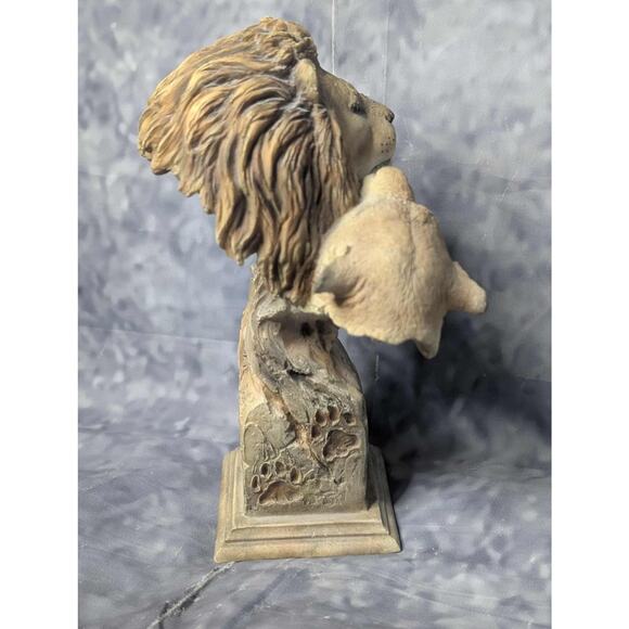 Vintage Mill Creek Studio Lion Lioness Sculpture Statue Signed Slockbower - Picture 6 of 13
